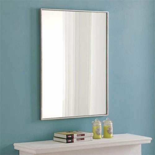 Elegant Decor Monet 32" x 24" Rectangle Metal Frame Mirror in Silver MR4073S - Picture 2 of 2