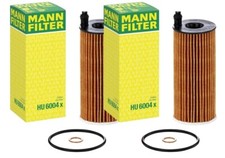 Mann Set of 2 Engine Oil Filters for BMW F15 F30 328d 535d X3 X5 740Ld xDrive