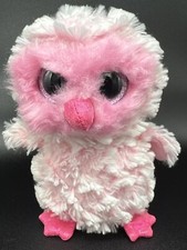 Ty Beanie Boos 6" Twiggy the Pink Owl 2017 Bean Bag Plush No Tag