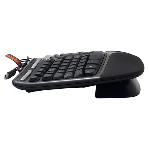 Microsoft Natural Ergonomic Keyboard 4000 v1 USB w/Riser Stand TESTED E5599 - Picture 6 of 11