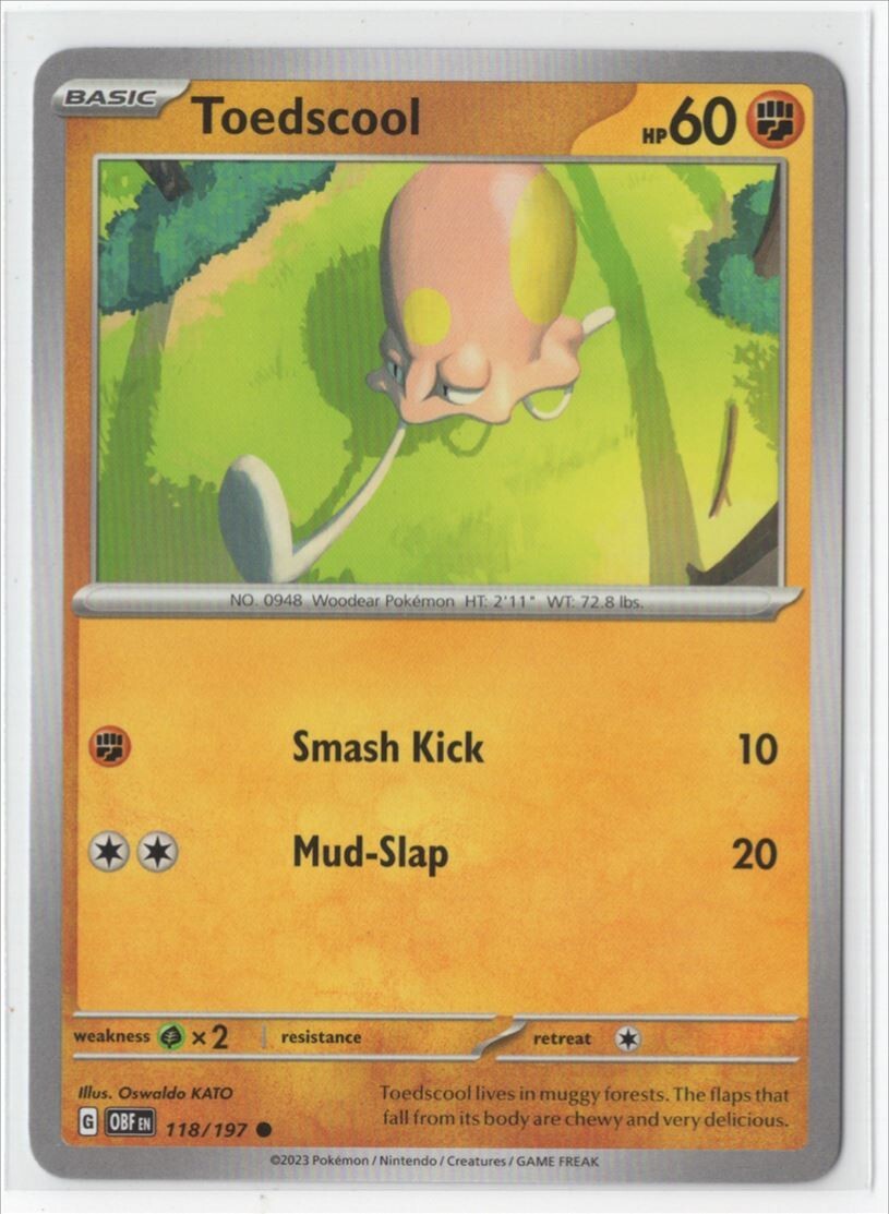 Pokemon Obsidian Flames 118/197 Toedscool