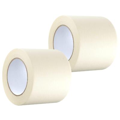 Abdeckband, 100 mm (4 Zoll) x 50 m, Doppelpack breit creme Malerband zum Malen
