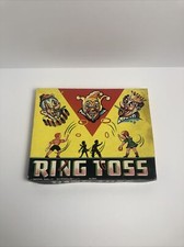 Vintage Ring Toss Games. No. 2010. Pieces are still there. Unique Game Faces