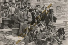 #60311 THESSALONIKI Greece 22.5.1953. Students & teachers. Photo PC size