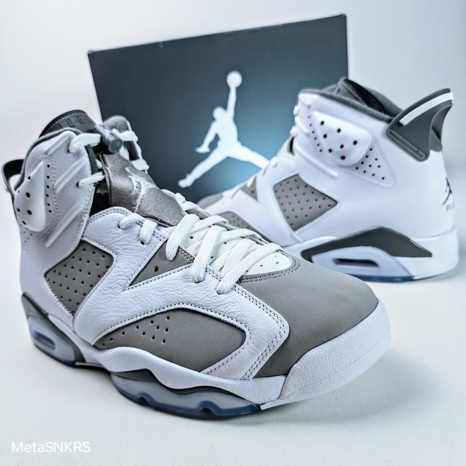 新品 AIR JORDAN 6 RETRO GREY 27cm Size 13 - Jordan 6 Retro Low Cool Grey for sale online | eBay