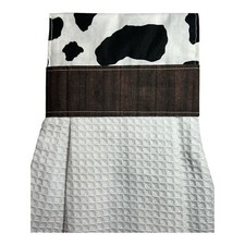Cow Spots - Handmade Hanging Kitchen Dish Hand Towel - 100 Cotton