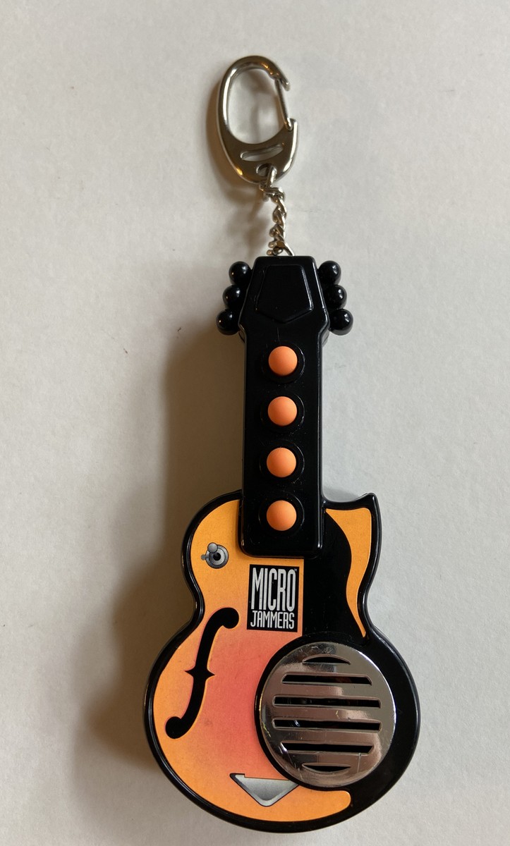 Vintage 1995 Cap Toys Micro Jammers Orange Black Acoustic/Electric