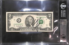 Tomohiro Ishii Signed $2 Dollar Bill BAS COA New Japan Pro Wrestling Autograph