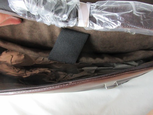 Corniche Richmond Brown Leather Executive Briefcase / Laptop Case - Afbeelding 11 van 17