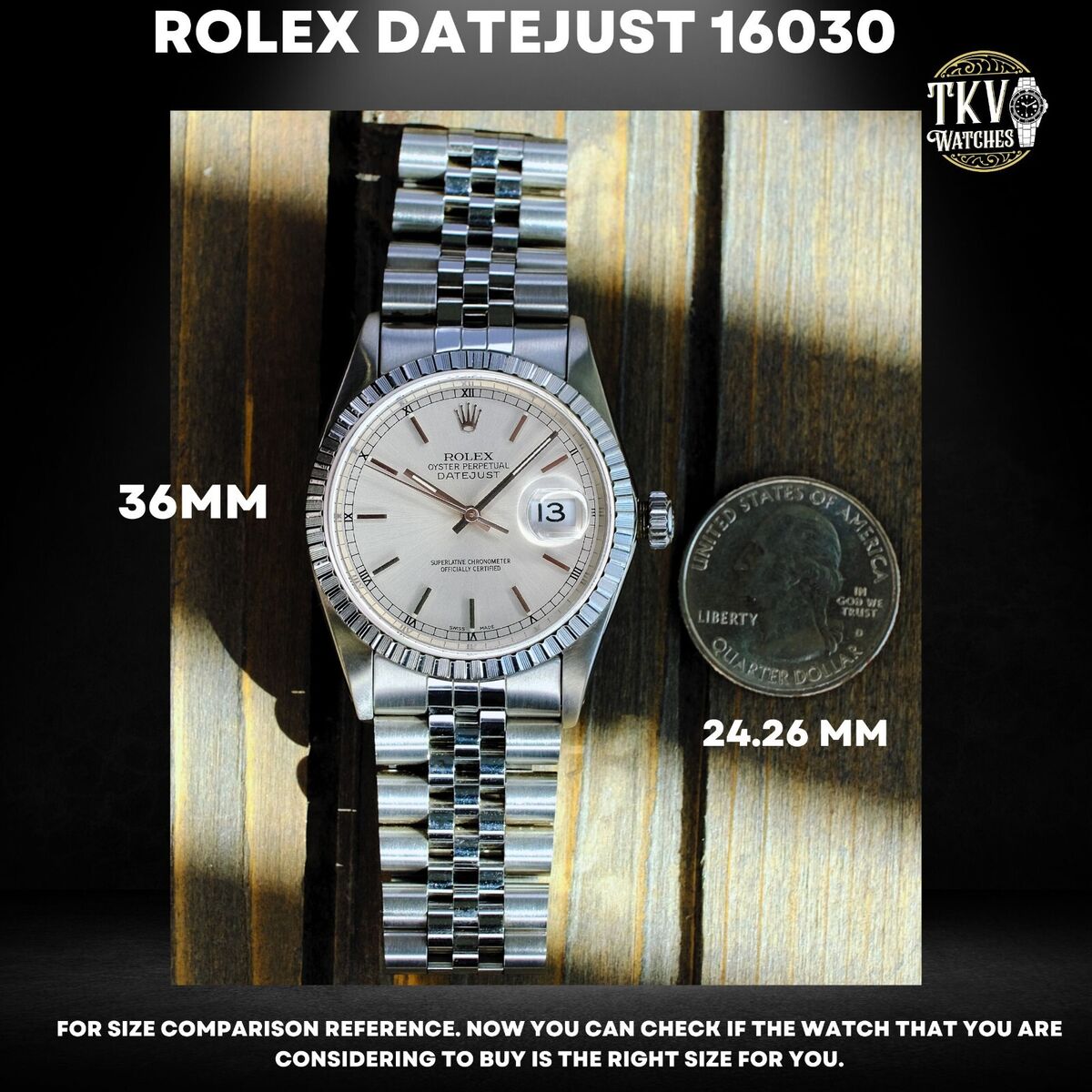 ROLEX DATEJUST 36MM 16030 STAINLESS STEEL WHITE DIAL ROLEX DATEJUST 36MM 16030 STAINLESS STEEL WHITE DIAL