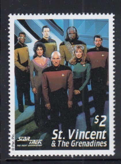 スタートレック 切手その2 Star Trek postage stamp ST. VINCENT Star Trek: The Next Generation MNH stamp | eBay