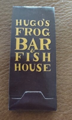 Hugo's Frog Bar Fish House Chicago Naperville IL Matchbook Style Toothpicks