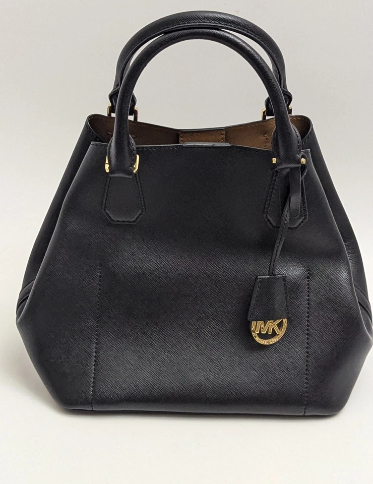 Michael Kors Saffiano Leather Greenwich Grab Bag Satchel Purse- No Long Strap - Image 4 of 4
