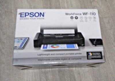 Epson WorkForce WF-110 Wireless Mobile Inkjet Printer - Black