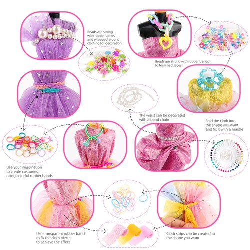 Fashion Design Kit For Girls 309pcs Embroidery Kit Sewing For Creativity DIY - Picture 12 of 12