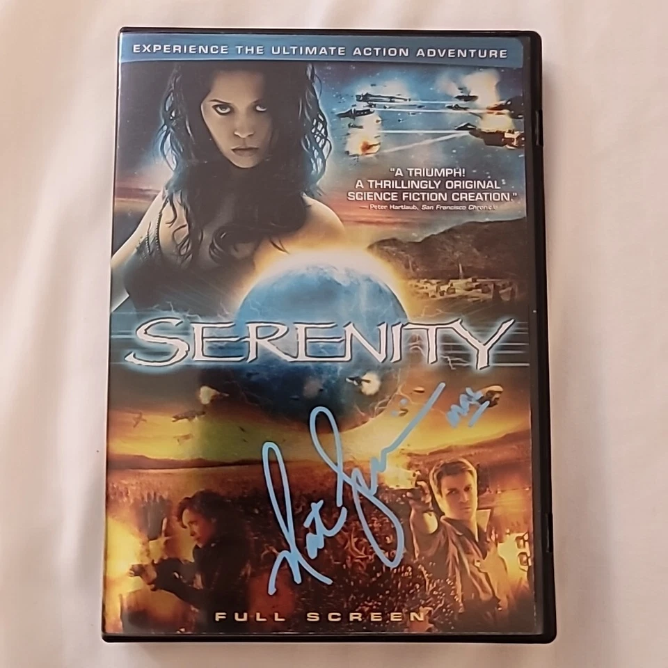 Nathan Fillion Hand Signed Serenity Dvd "Mal". Firefly. Serenity. Castle. Rookie - Image 2 of 4