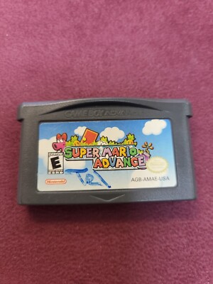 Super Mario Advance (Nintendo Game Boy Advance, 2001) GBA Tested. 