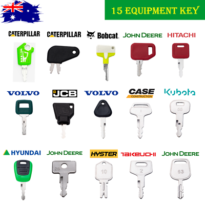Set Da 15 Chiavi Universali Per Escavatori E Mezzi Pesanti - Compatibili Con Cat, Volvo, JCB, Case, JD, Bobcat