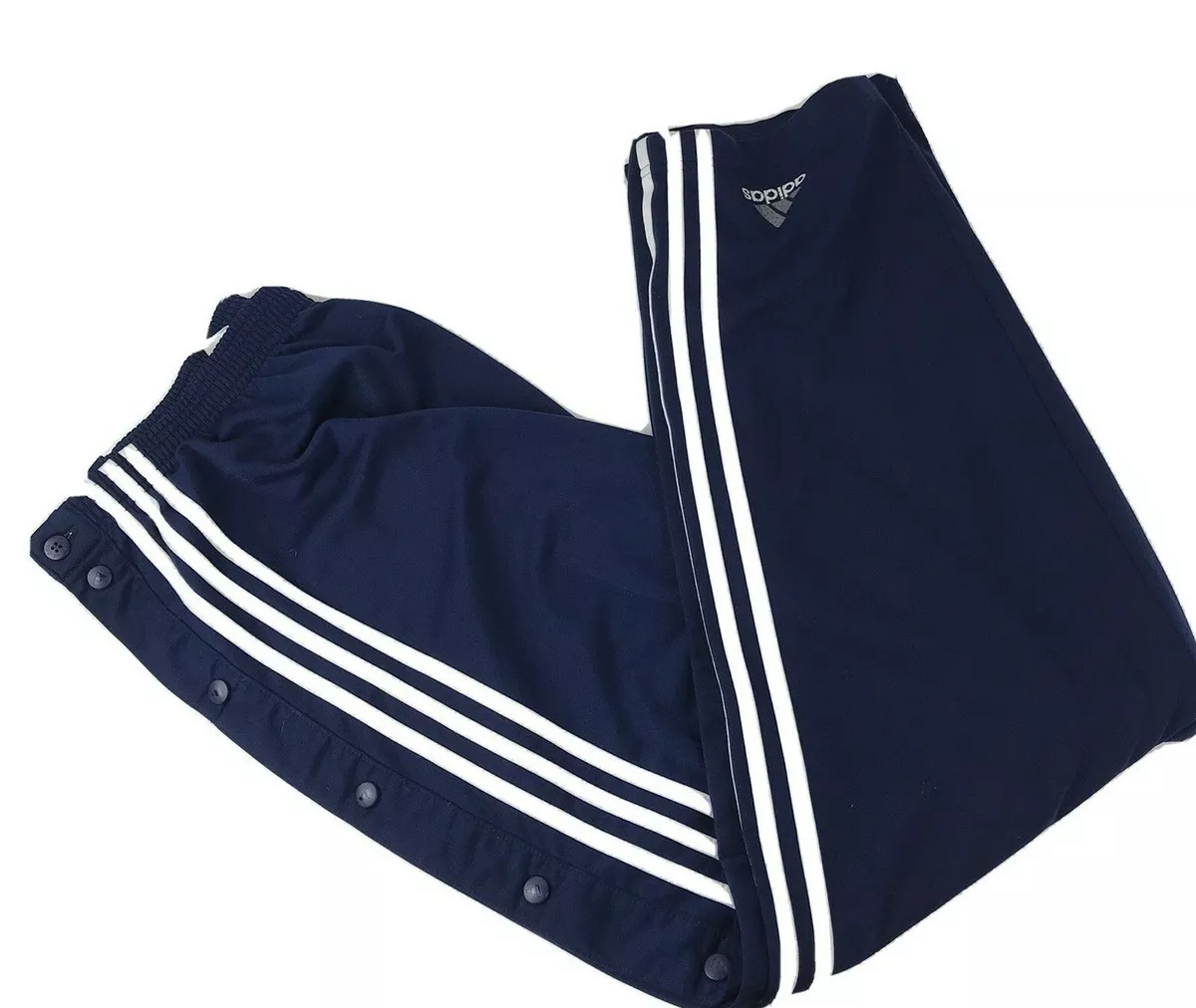 Adidas track jogging pants button sides Mens Fashion Bottoms Joggers on  Carousell