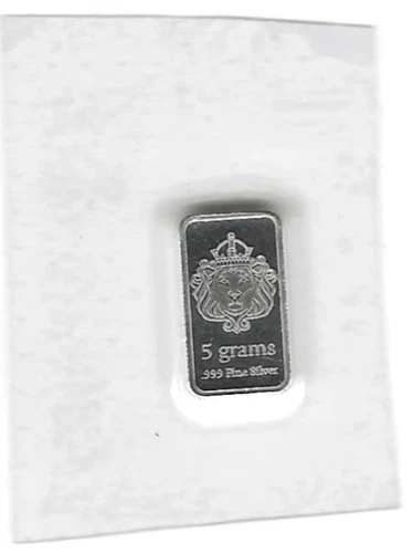 5 gram Silver Bar - Scottsdale Mint 5 g Silver Bullion Bar Factory Sealed