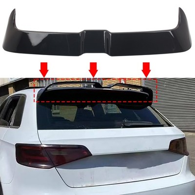  For AUDI 2014-2020 A3 S-line S3 Hatchback Gloss Black Rear Roof Spoiler Wing 