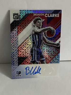 #ad Brandon Clarke 2019 20 Donruss Optic Signature Series RC Auto #SS BCL Grizzlies $5.99