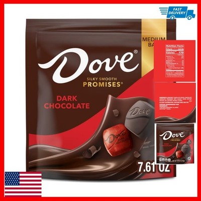 Dove Dark Chocolate Candy Gifts for Mother's Day, 7.6 Ounce Bag