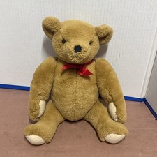Vintage 1987 Smithsonian Institution Teddy Bear Plush Jointed Stuffed Animal 13"