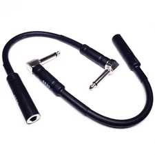CNCESS CESS-090 Low-Noise Right Angle 1/4 TS Male to Female Guitar Extension... 