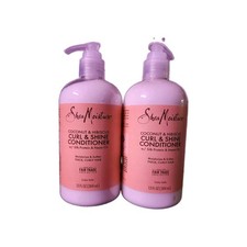 2X Shea Moisture Curl  Shine Conditioner Coconut  Hibiscus for Curly Hair