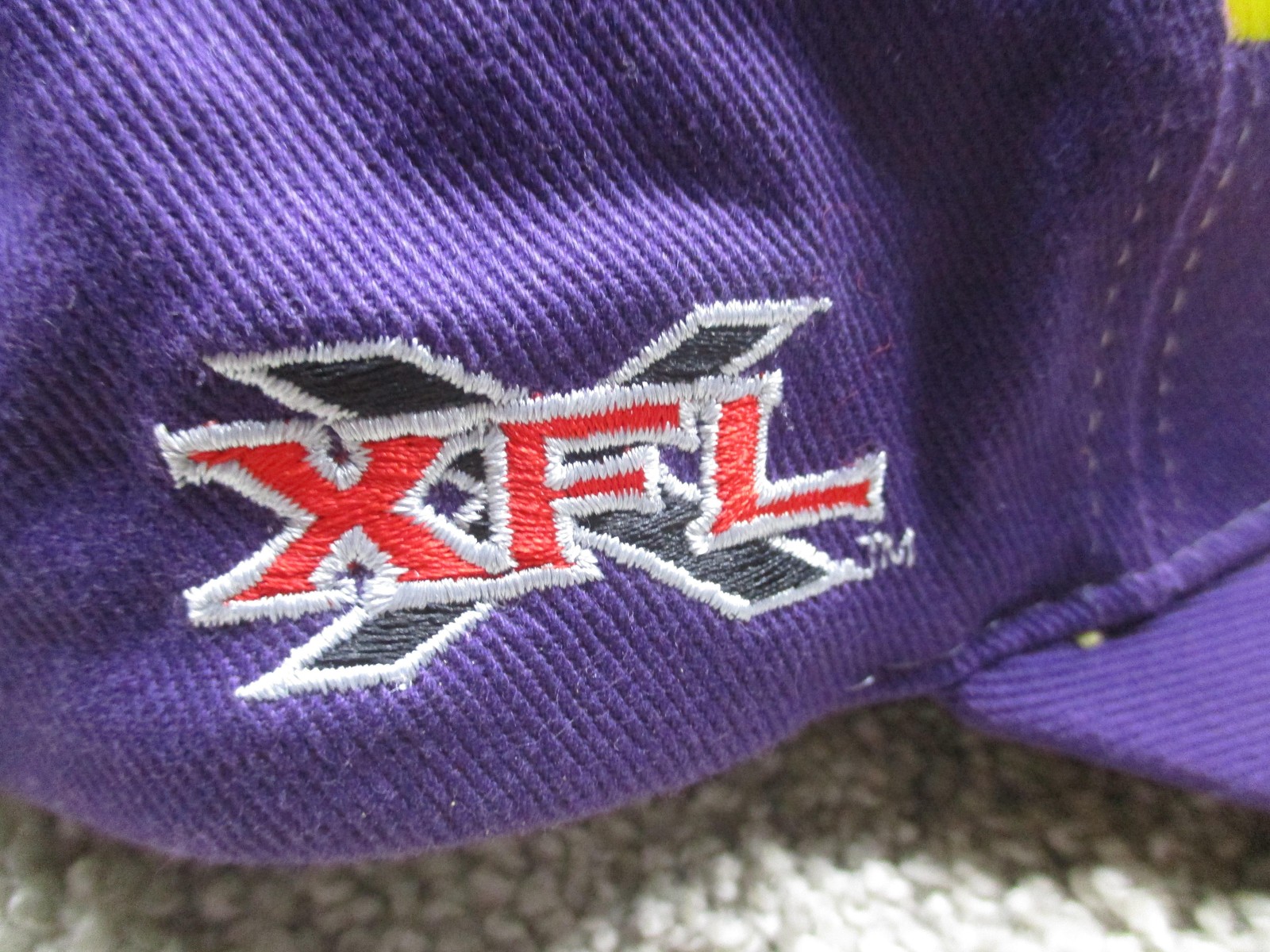 Vintage Birmingham Thunderbolts Hat Cap Strap Back One Size XFL Football Faded