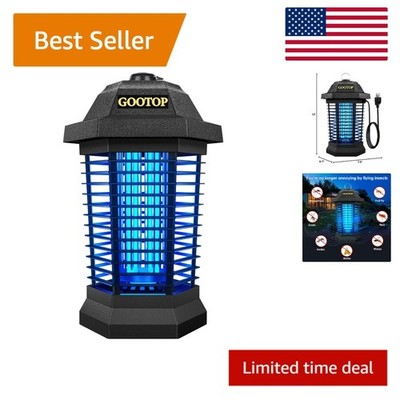 Lightweight Electric Zapper for Mosquitoes & Flies - 4200V with Replaceable Bulb