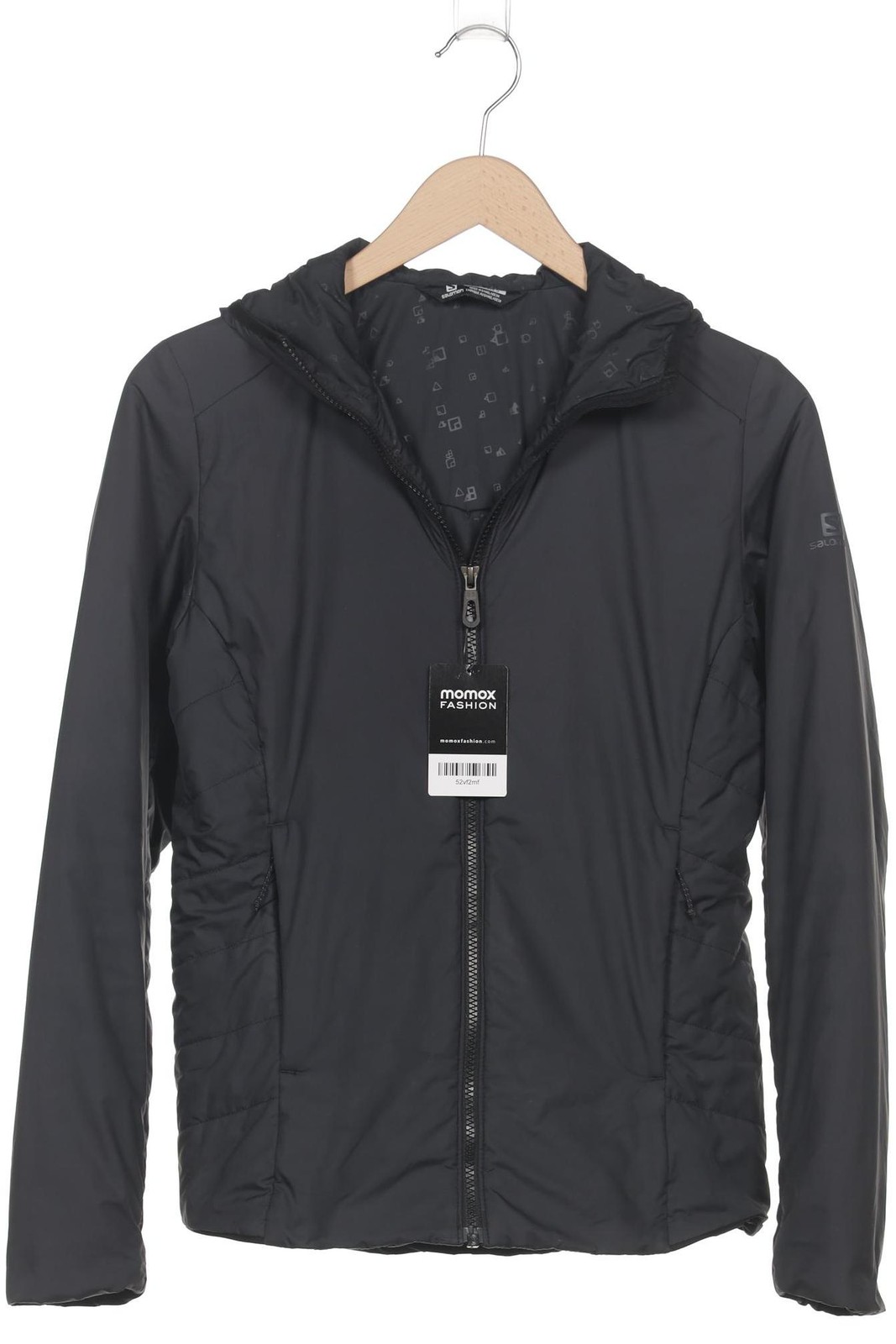 SALOMON giacca donna giacca anorak jacket cappotto corto taglia S grigio #y5otg7p