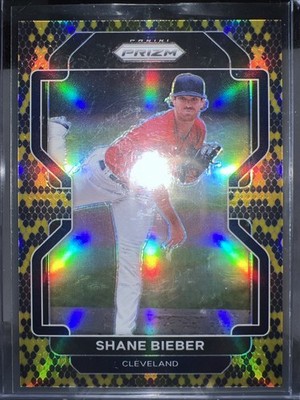 2022 Prizm Shane Bieber Snakeskin #27/50 Guardians