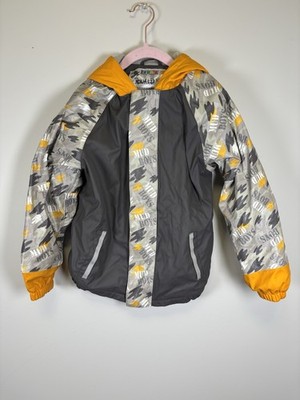 Lupilu Boys 6/8 Rain Jacket Mud Boys Hooded Gray And Yellow