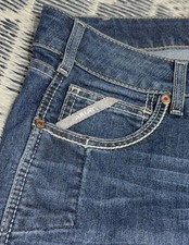 Ariat REAL Denim Mid Rise Straight Blue Medium Wash Women's Jeans 32R