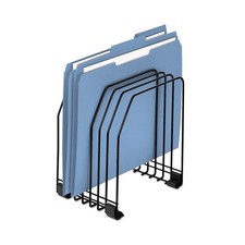 Fellowes Workstation File Organizer, 7 Section, Wire, Black 68112 