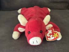Vtg. Ty Beanie Baby-Snort the Bull-style 4002-DOB 5/15/1995-org tags