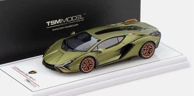 TSM MODEL, LAMBORGHINI Sian FKP 37 2022 Vert mat, échelle 1/43, TSM430829 - Photo 1/2