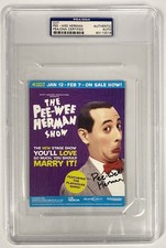 Pee-wee Herman Signed Show Flyer – PSA