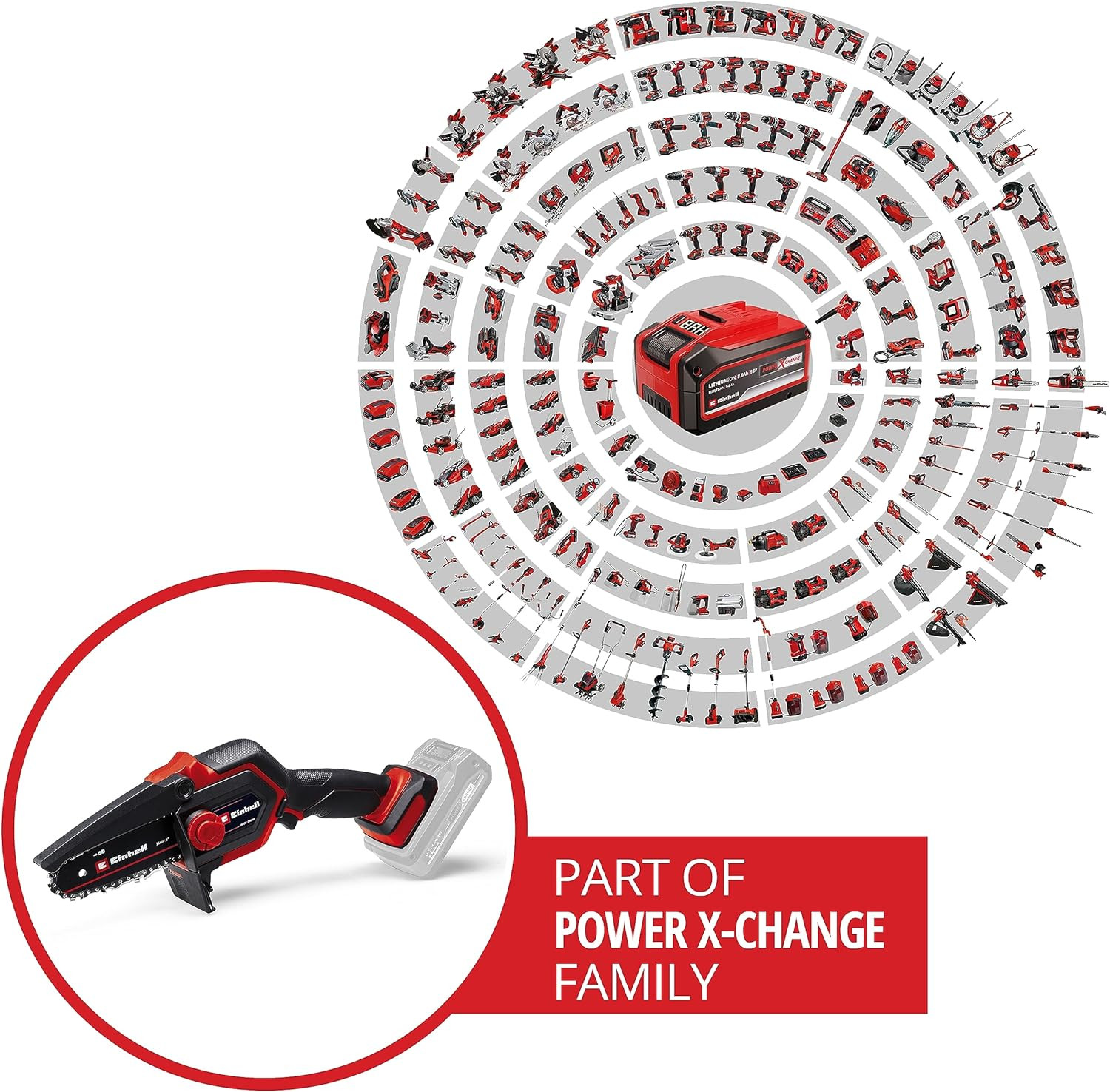 Motosega a Batterie GE-PS 18/15 Li Bl-Solo Power X-Change (18 V, Brushless, Lung - 2