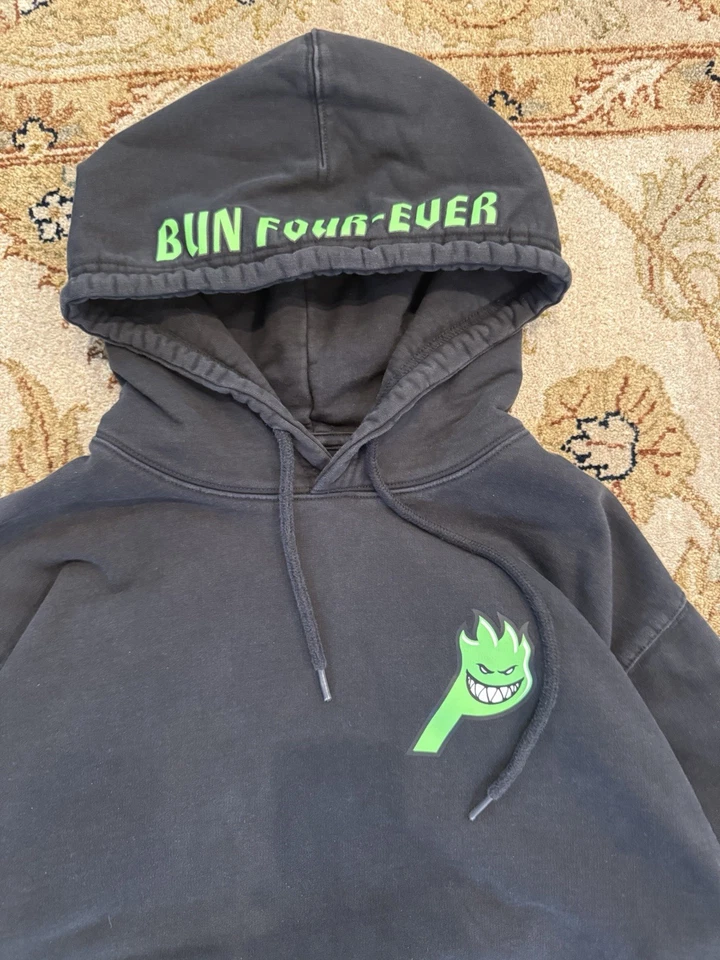 Palace Spirfire Live to Bun Capucha Negra Hombre Talla XL FW20 Foto 2 de 4