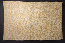 Fortuny Uccelli yellow & white- 1 Yard (54x36 inches) #5086