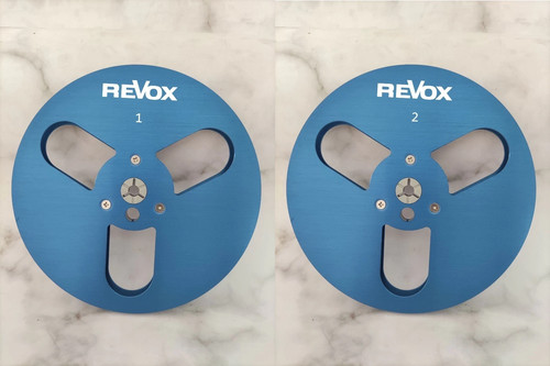 One Pair 7'' blue Revox Tape Reel For PR-99 A77 B77 G36 Etc Tape Recorder