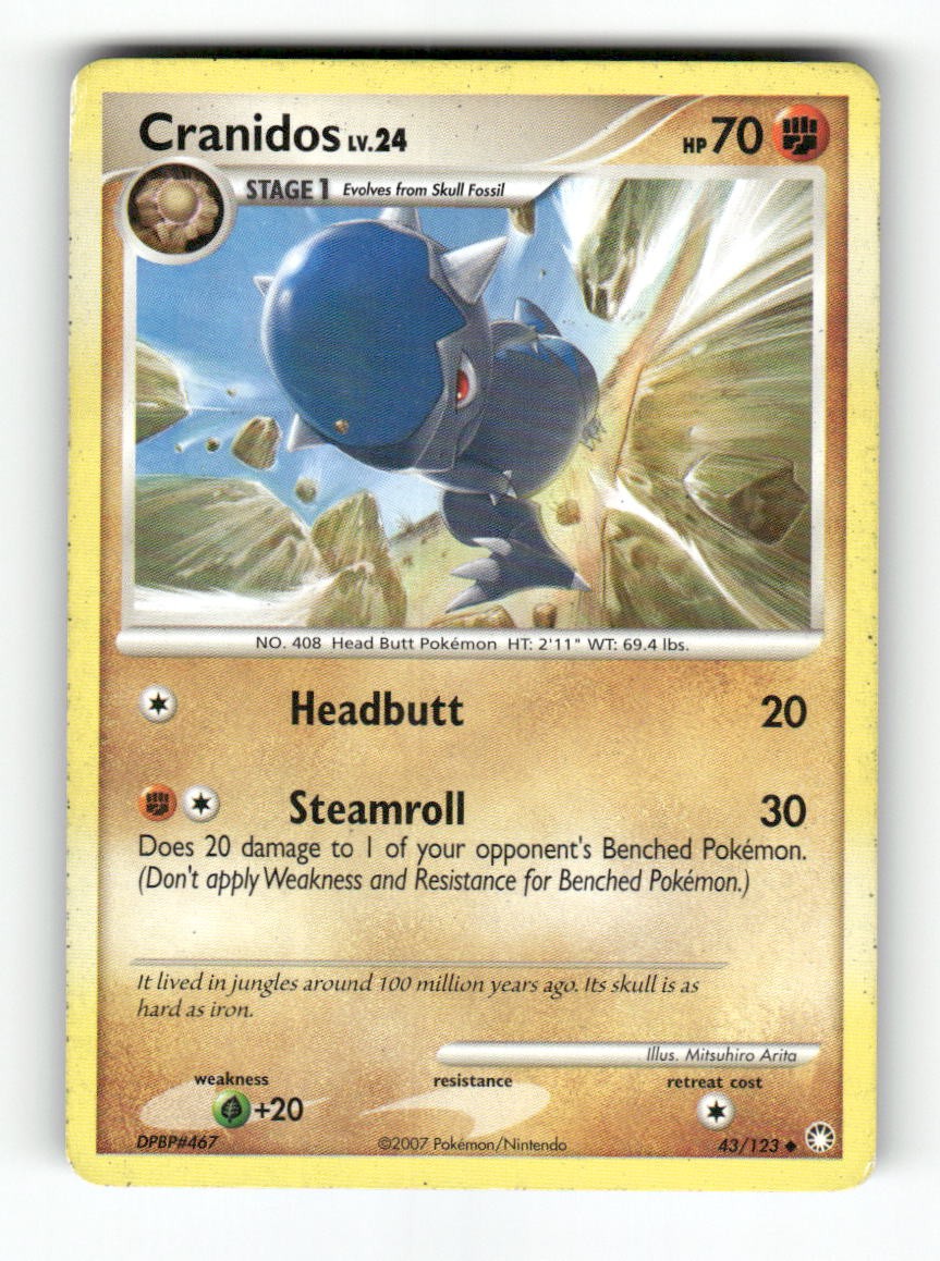 Cranidos - 43/123 - Mysterious Treasures - Pokemon - Uncommon - MP