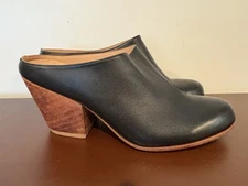 Fortress Of Inka Black Leather Mules Slip On Size 36 Women’s 5.5/6 Made In Peru