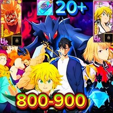 7DS Grand Cross Global - 800-900 Gems + 2 gua...