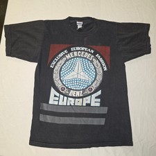 Vintage 80s Mercedes-Benz Exclusive European Fashion Shirt single stitch medium