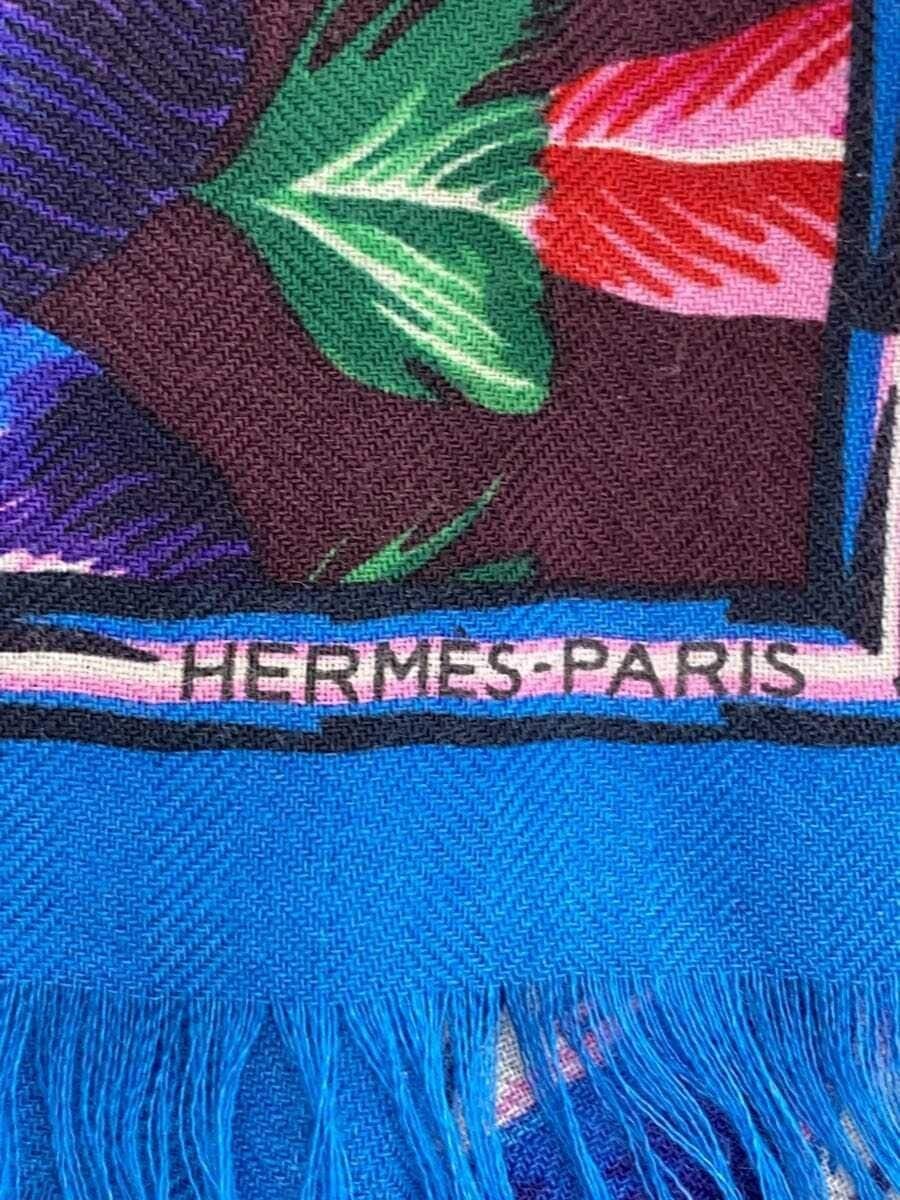 HERMES Rectangle BRAZIL Brazil Pattern Fringe Sca… - image 2