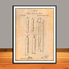 1841 Metal Roll for Paint Patent Print - Unframed